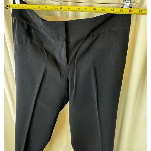 Ann Taylor Cropped Crepe Pant, Navy, Side Stripes Sz: 8, 52-07 - Picture 9 of 15